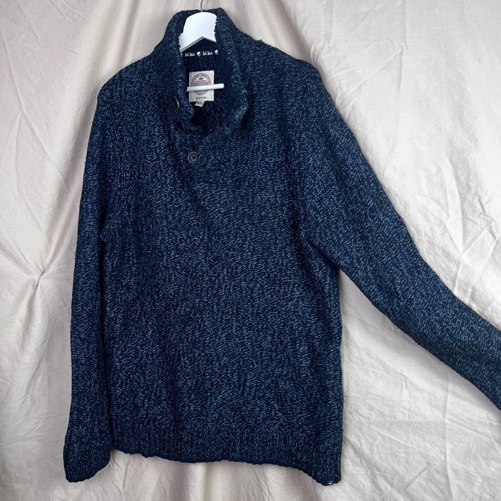 Fat face blue half neck jumper pullover sweater men’s XL